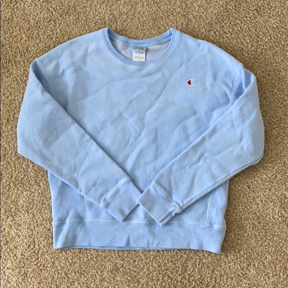 NWOT Baby Blue Champion Crewneck